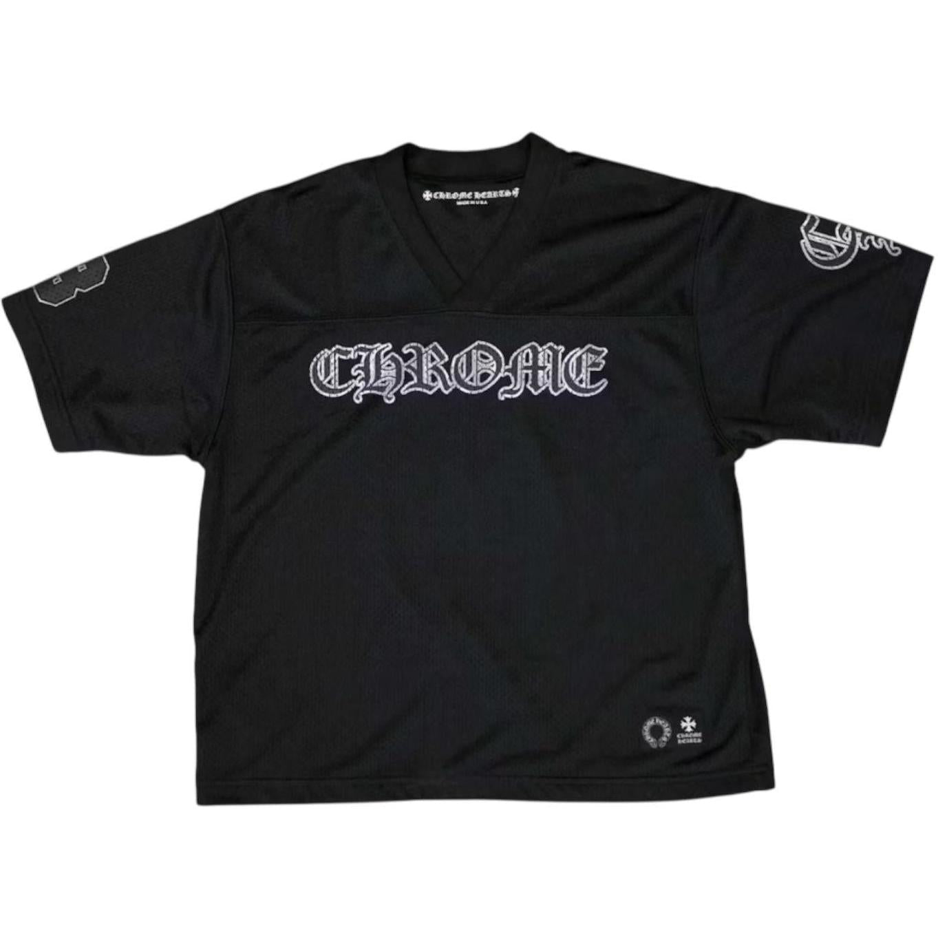 Chrome Hearts Mesh Stadium Football Jersey Black