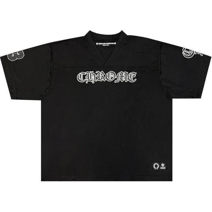 Chrome Hearts Mesh Stadium Football Jersey Black