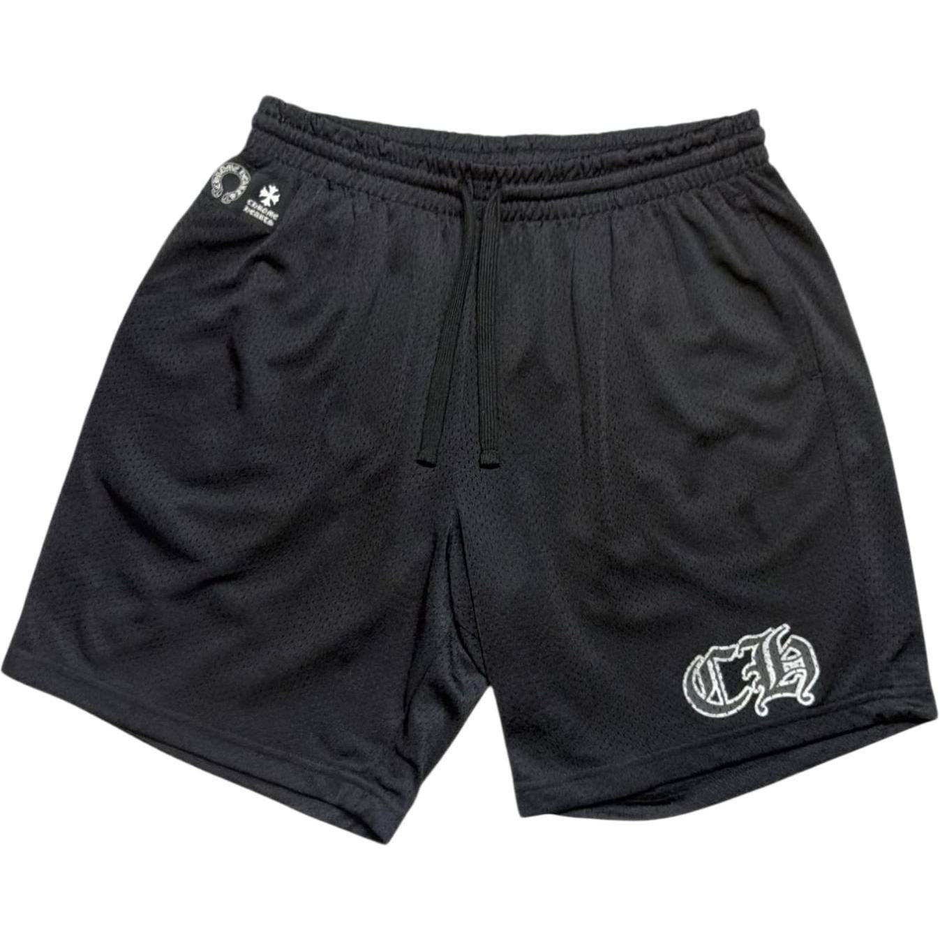 Chrome Hearts Mesh Varsity Shorts Black - Like New