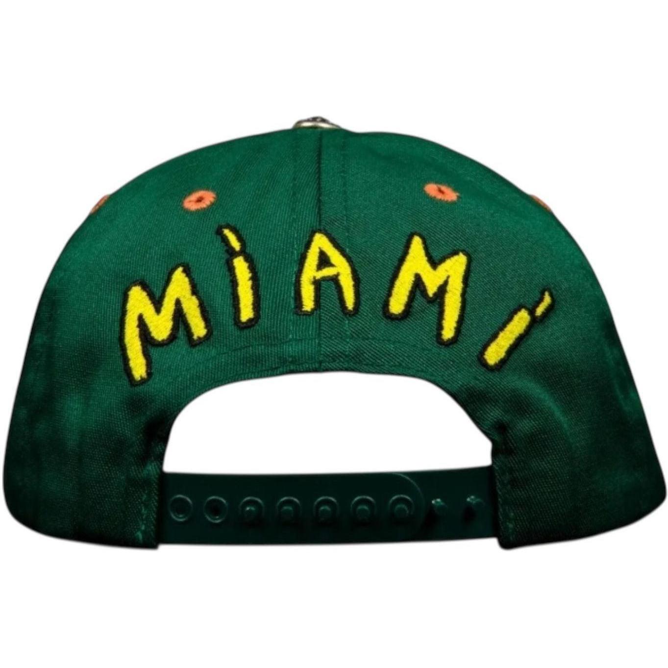 Chrome Hearts Miami Art Basel Exclusive Baseball Hat Green/Orange/Gold