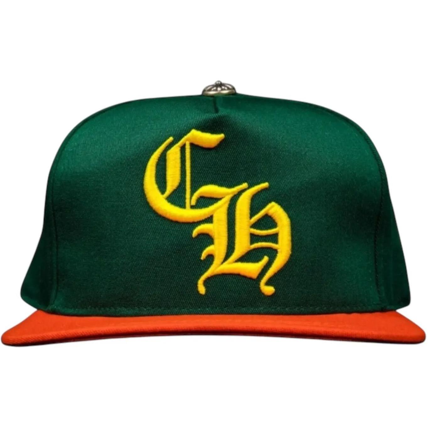 Chrome Hearts Miami Art Basel Exclusive Baseball Hat Green/Orange/Gold