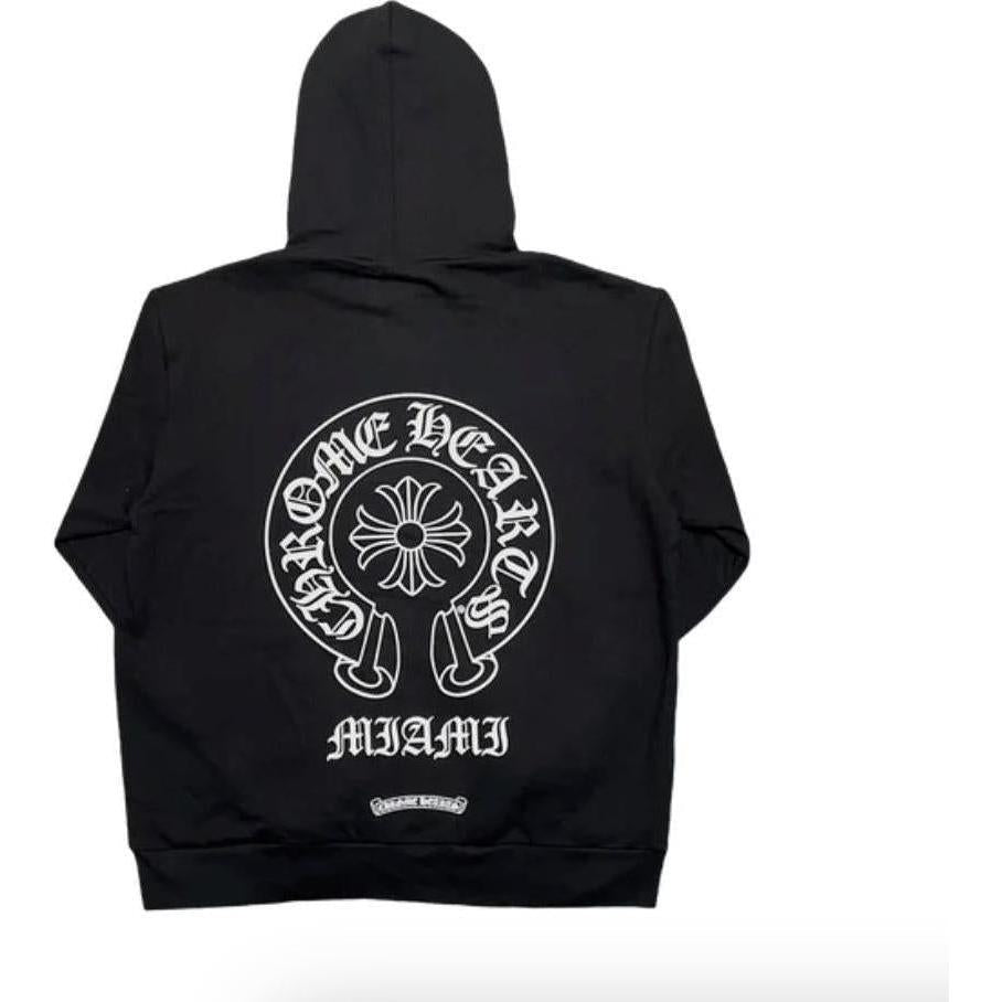 Chrome Hearts Miami Exclusive Horseshoe Hoodie Black