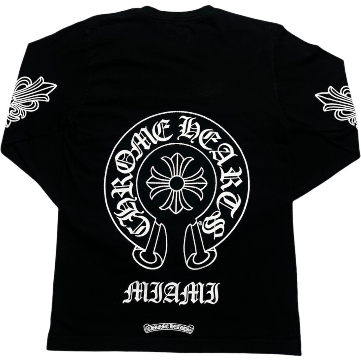 Chrome Hearts Miami Exclusive Horseshoe L/S T-shirt Black