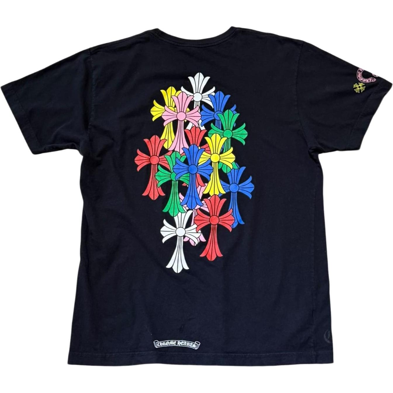 Chrome Hearts Multi Color Cross Cemetery T-shirt Black