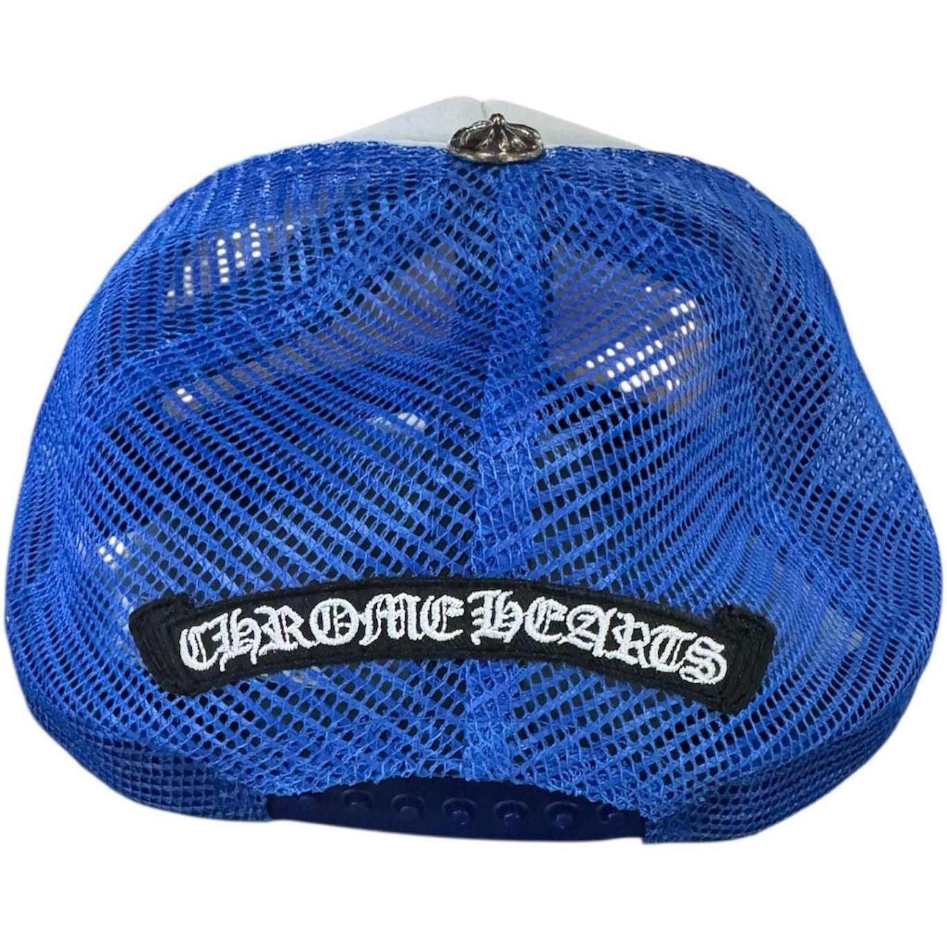 Chrome Hearts Multi Color Crosses Trucker Hat Blue/White - Lightly Used