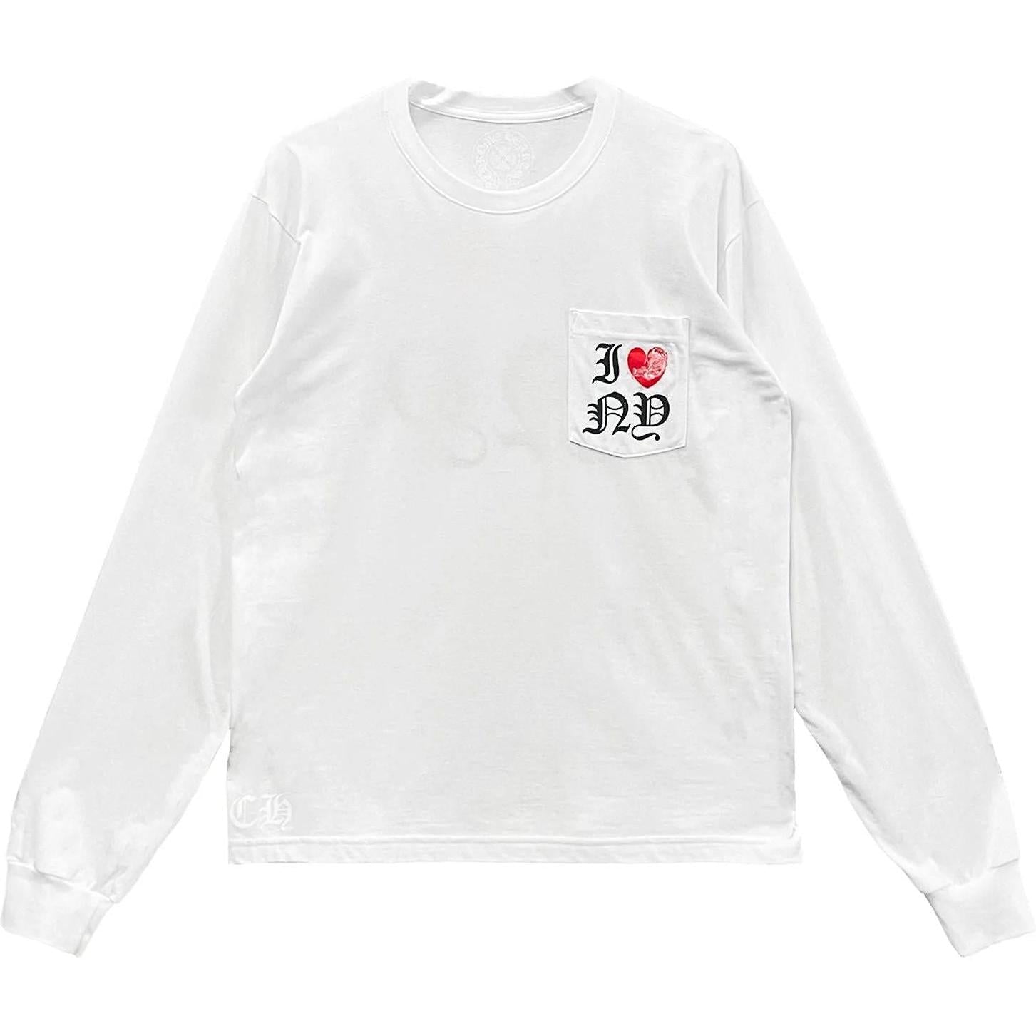 Chrome Hearts NY Exclusive Vine Heart L/S T-Shirt White
