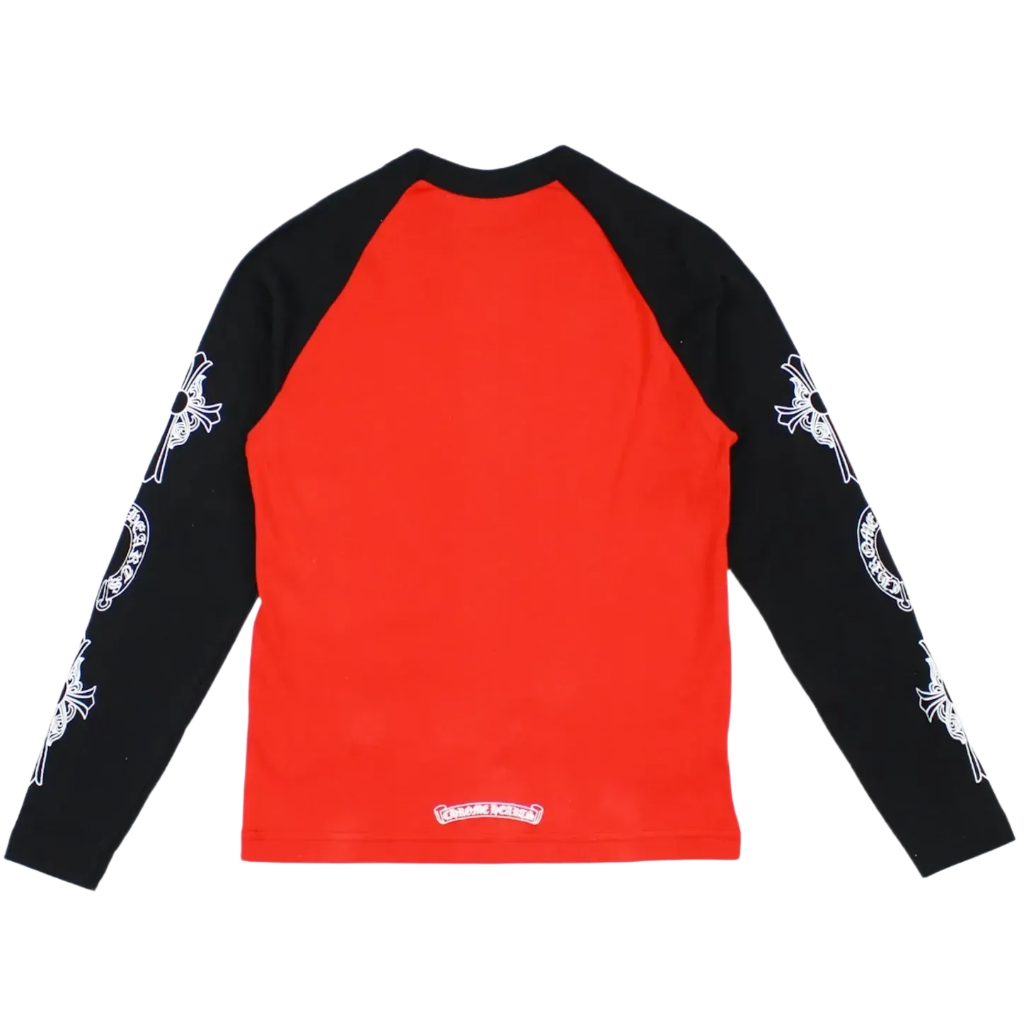 Chrome Hearts Neck Logo Baseball Shirt Red/Black