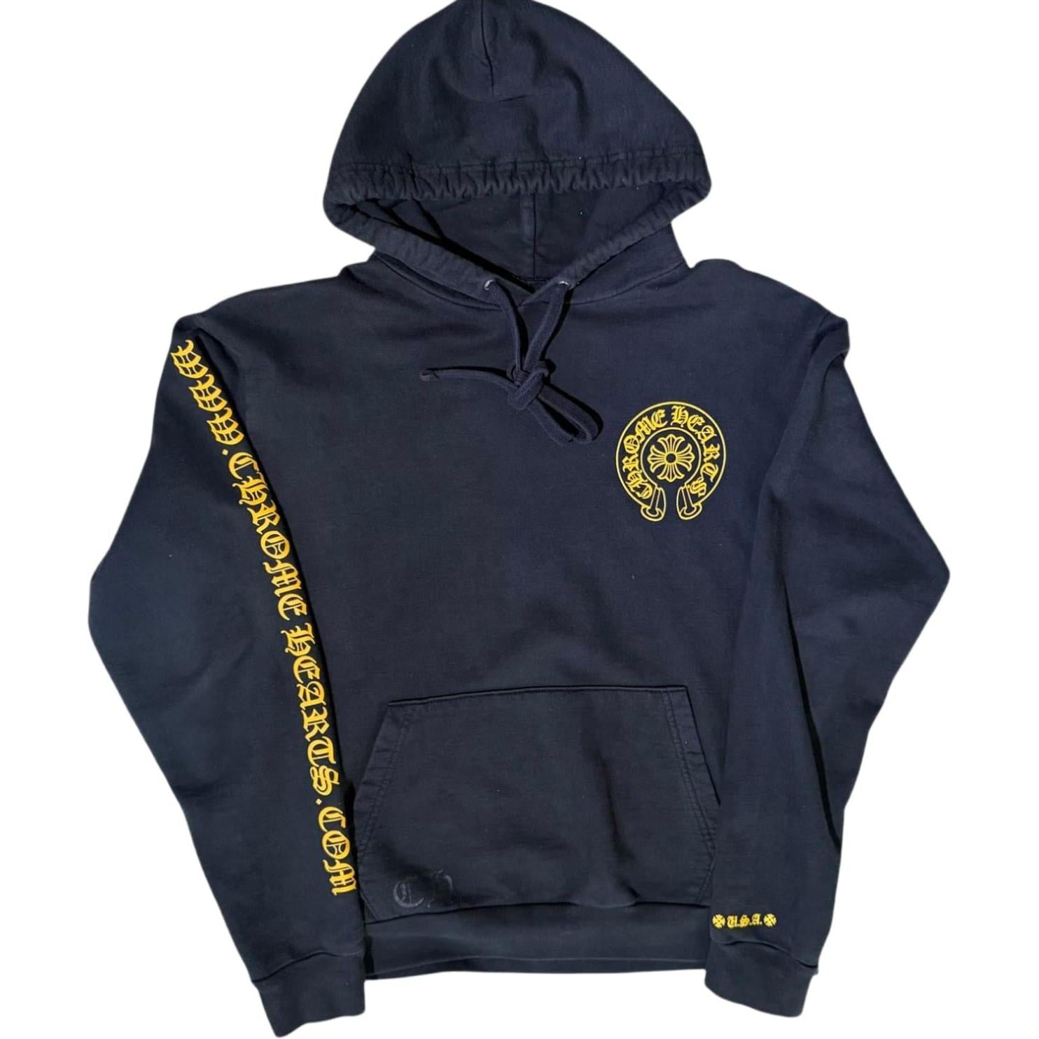 Chrome Hearts Online Exclusive Hoodie Black/Yellow