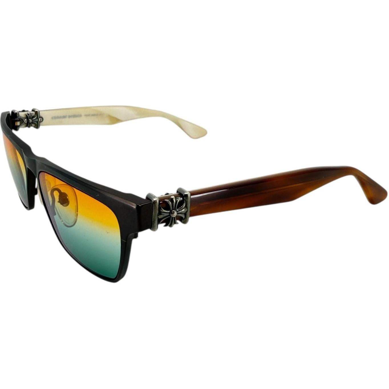 Chrome Hearts Petcock Bone Brown Sunglasses