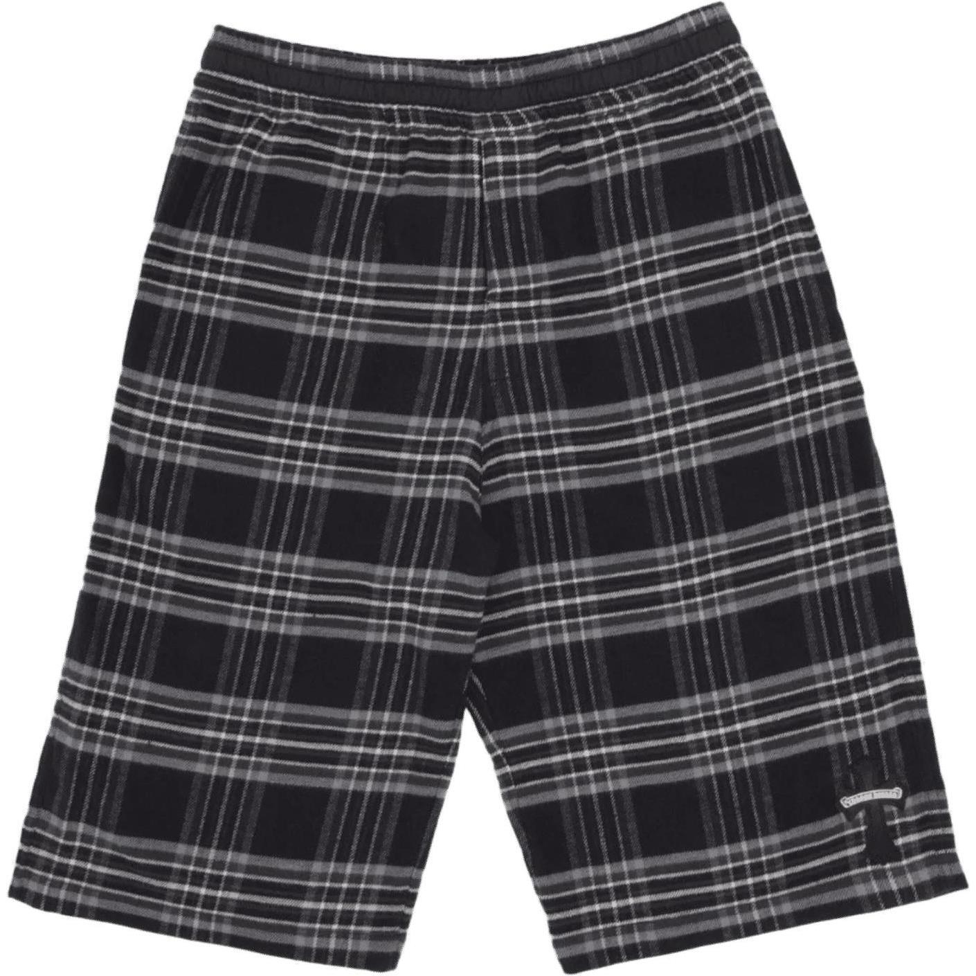 Chrome Hearts Plaid After School Cross Patch Shorts