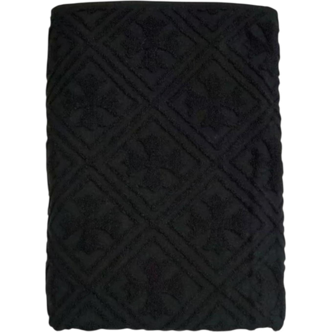 Chrome Hearts Plus Jacquard Bath Towel Black
