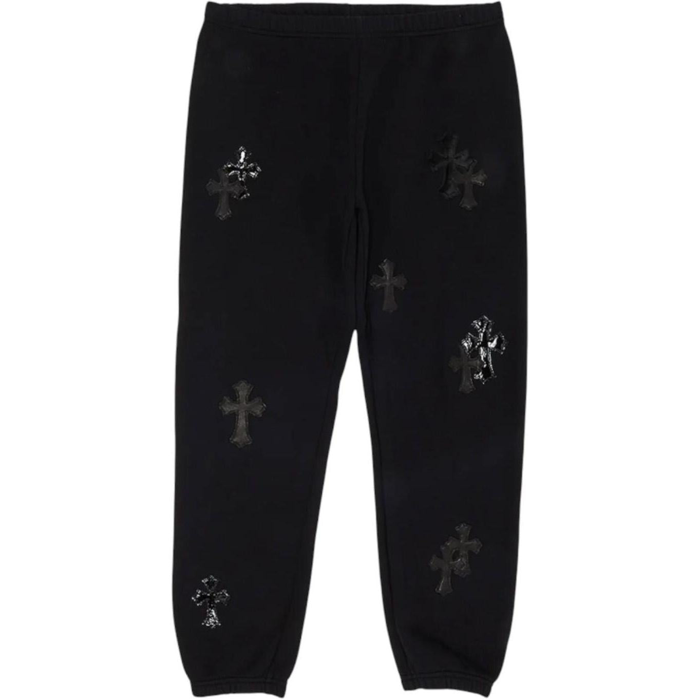Chrome Hearts Ponyhair Multicross Sweatpants Black