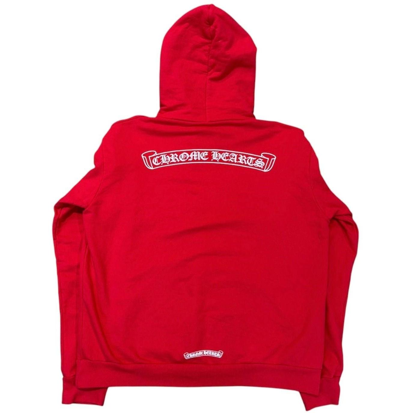 Chrome Hearts Red Hoodie Red/White - Like New