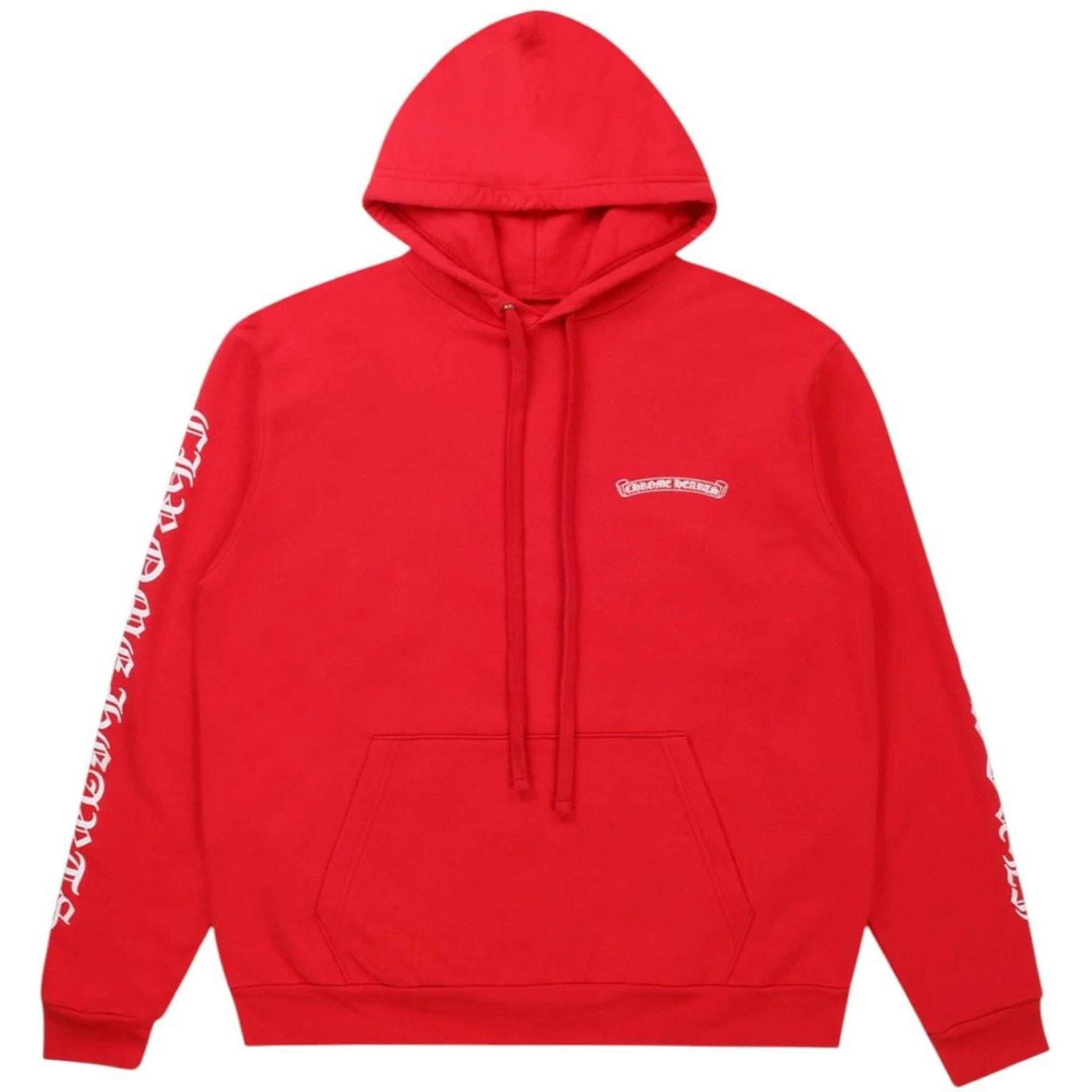 Chrome Hearts Red Hoodie Red/White