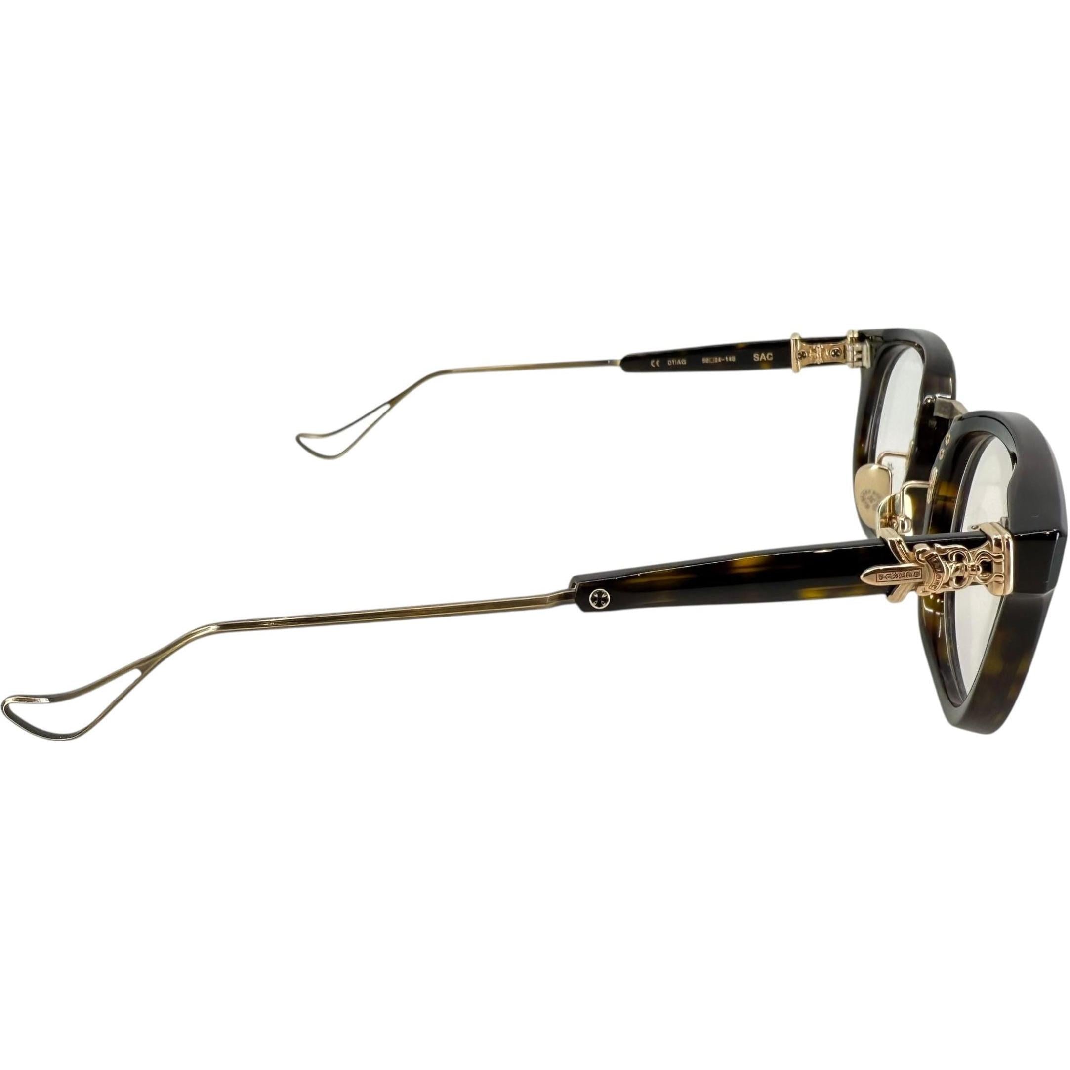 Chrome Hearts Sac Cheetah/Gold Glasses