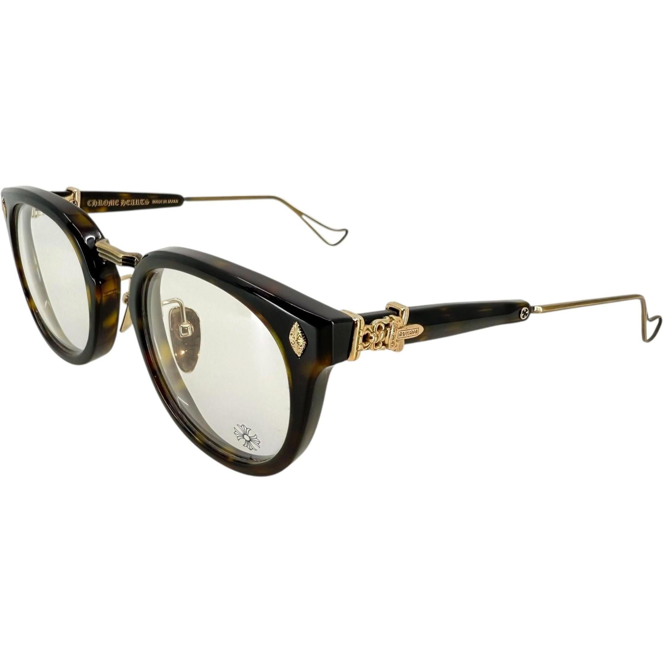 Chrome Hearts Sac Cheetah/Gold Glasses