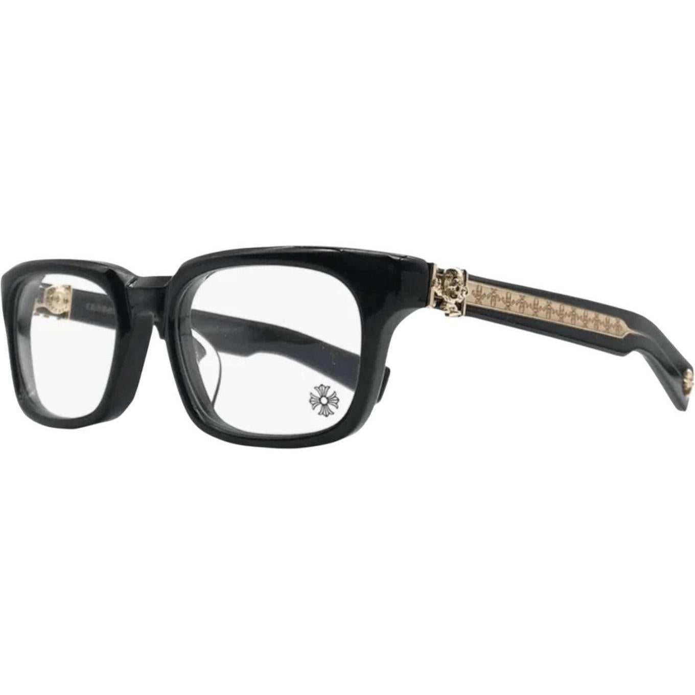 Chrome Hearts See You In Tea Black/18k Gold Plated Glasses