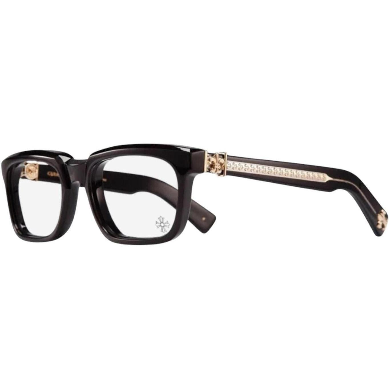 Chrome Hearts See You In Tea Black/18k Gold Plated Glasses