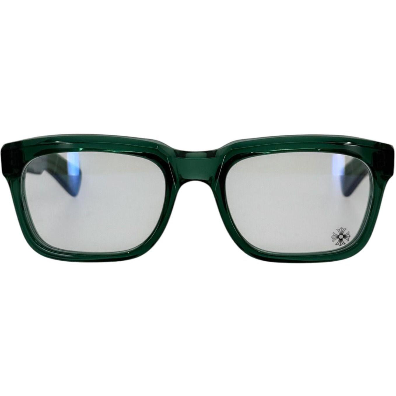 Chrome Hearts See You In Tea Marine Green/Silver Glasses