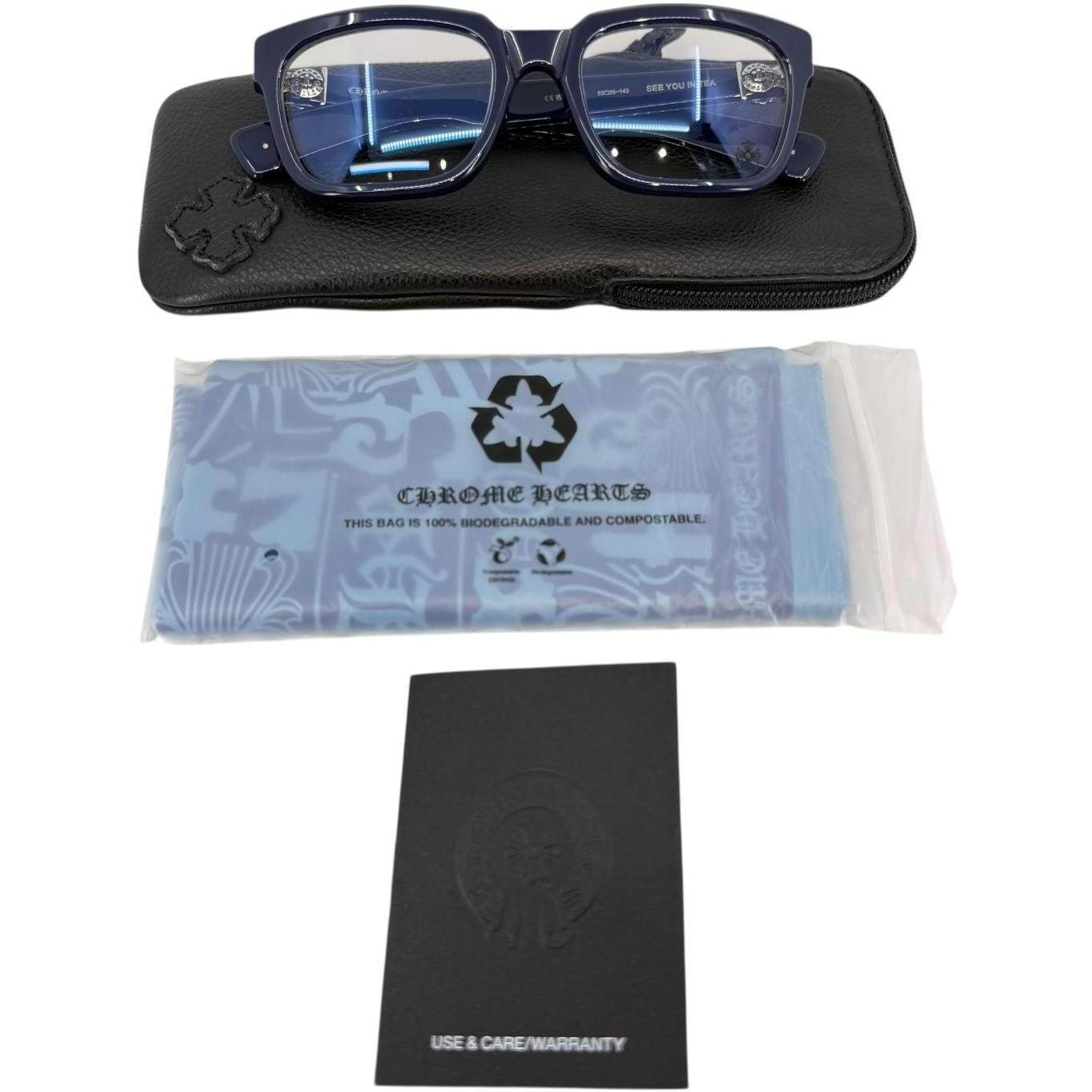 Chrome Hearts See You In Tea Navy/Sterling Silver Glasses