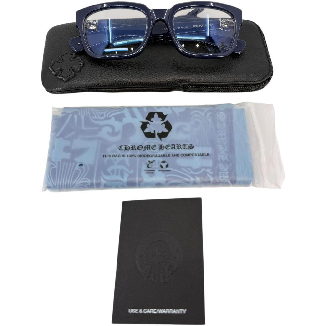 Chrome Hearts See You In Tea Navy/Sterling Silver Glasses