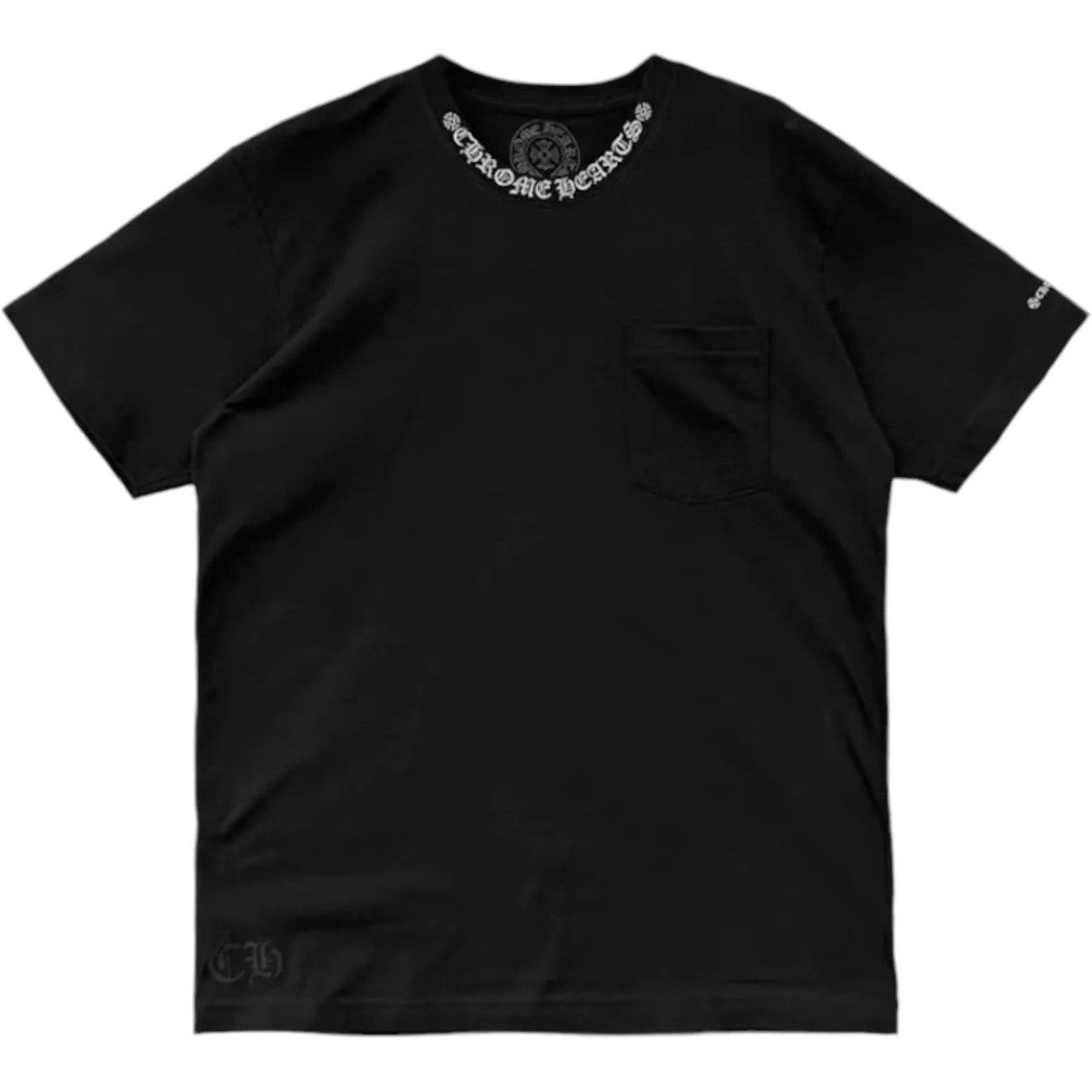 Chrome Hearts Short Sleeve Pocket Crew T-shirt Black