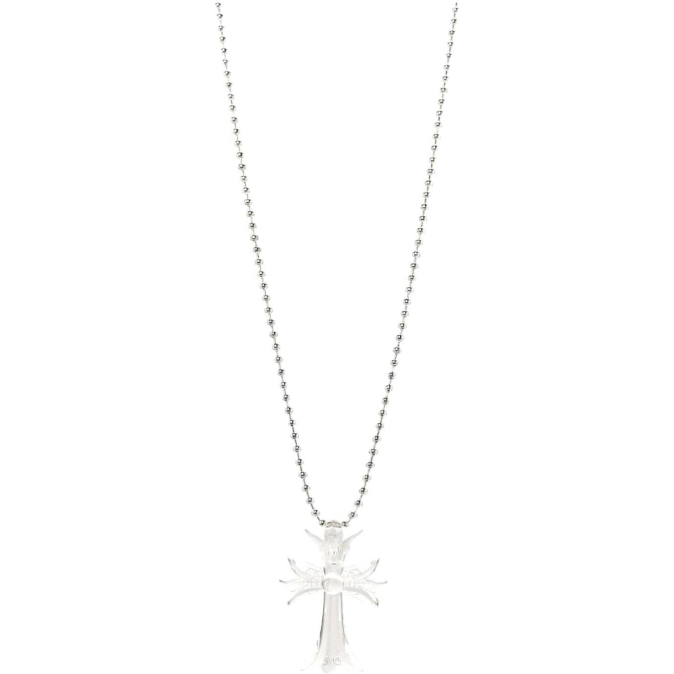 Chrome Hearts Silicone Cross Necklace Clear