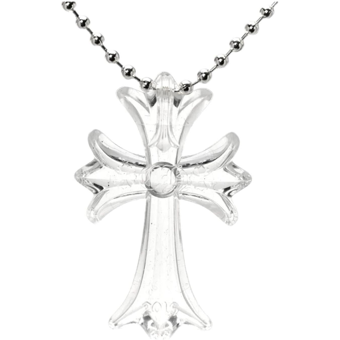 Chrome Hearts Silicone Cross Necklace Clear