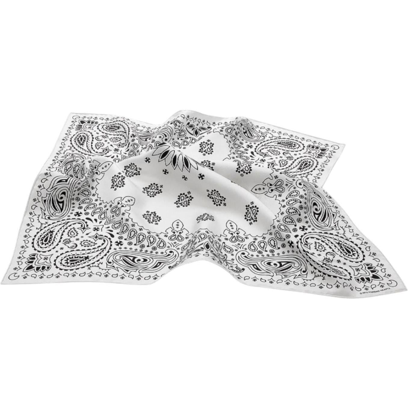 Chrome Hearts Silk Bandana White