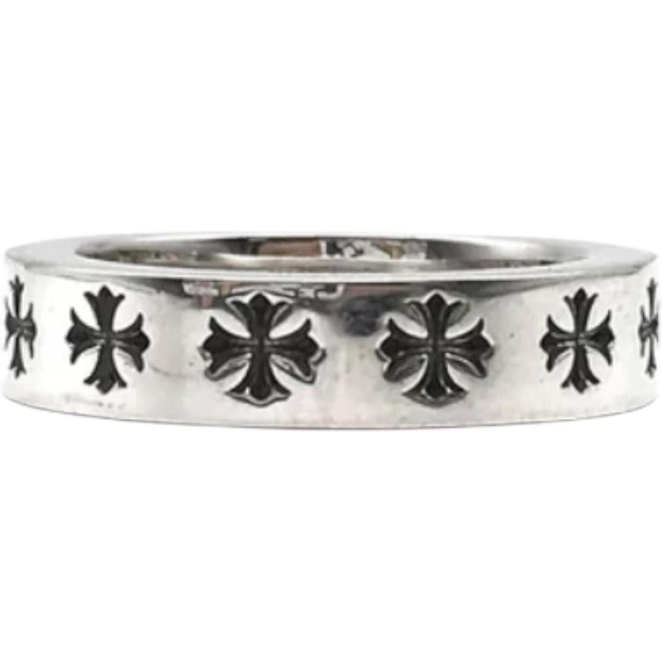 Chrome Hearts Silver CH Forever Ring - US Size 11