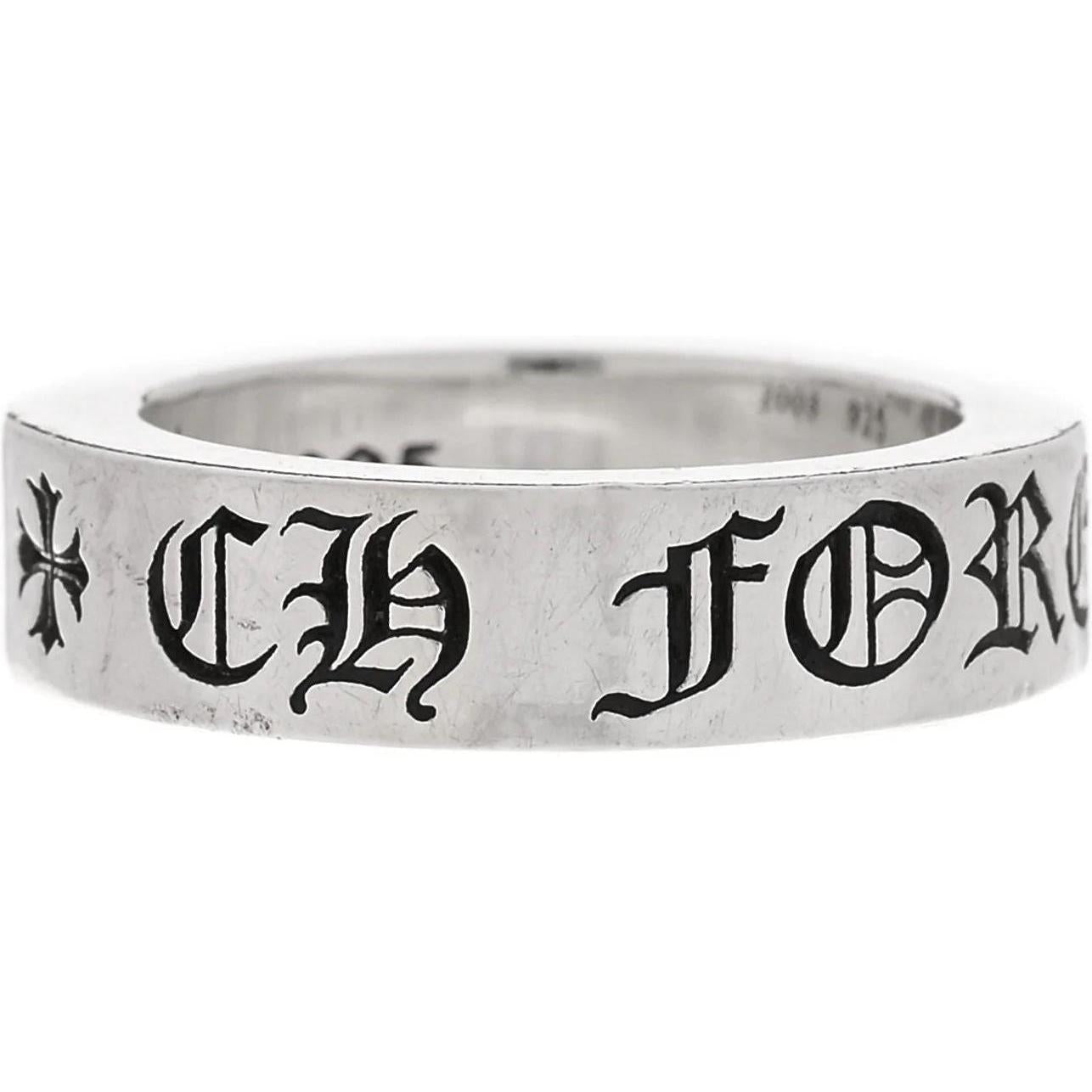 Chrome Hearts Silver CH Forever Spacer Ring - Size 11