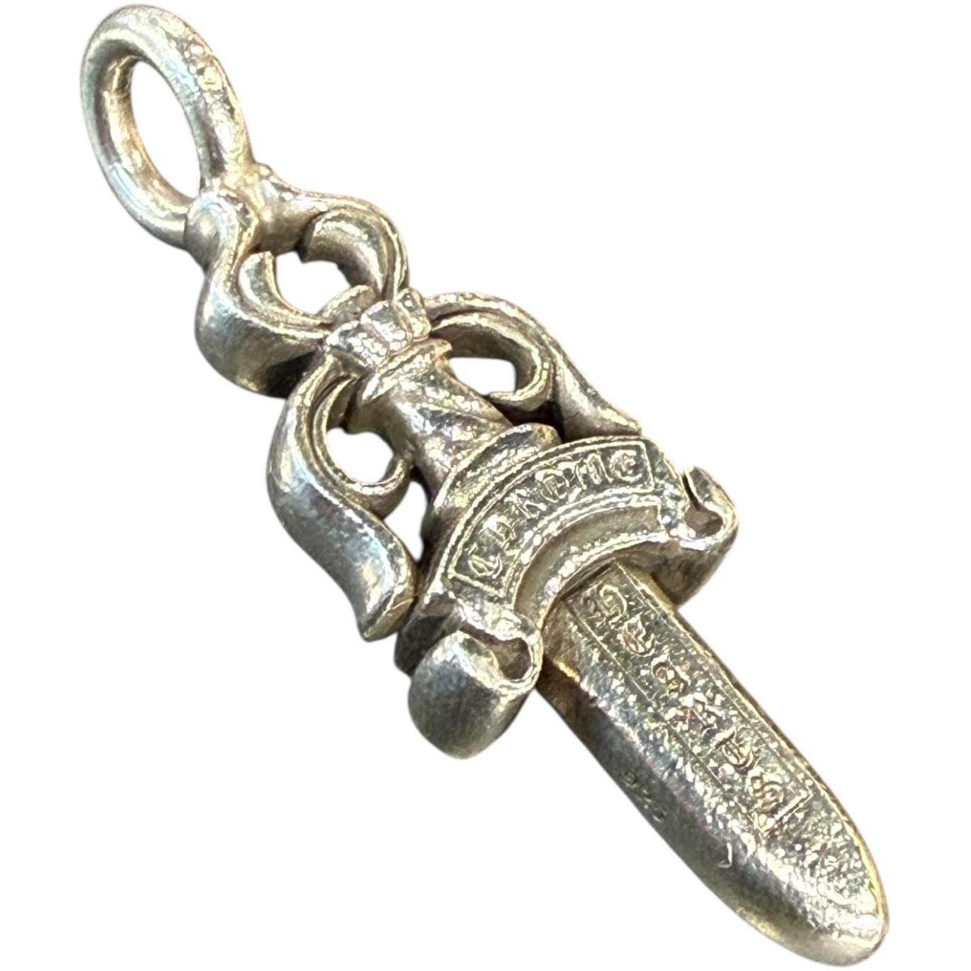 Chrome Hearts Silver Double Dagger Pendant - Lightly Used