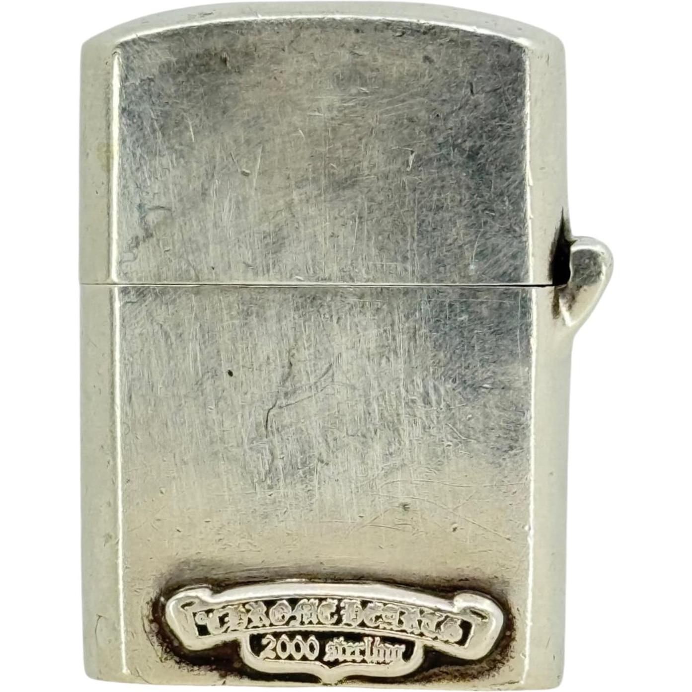 Chrome Hearts Silver Filigree Cross Zippo Lighter