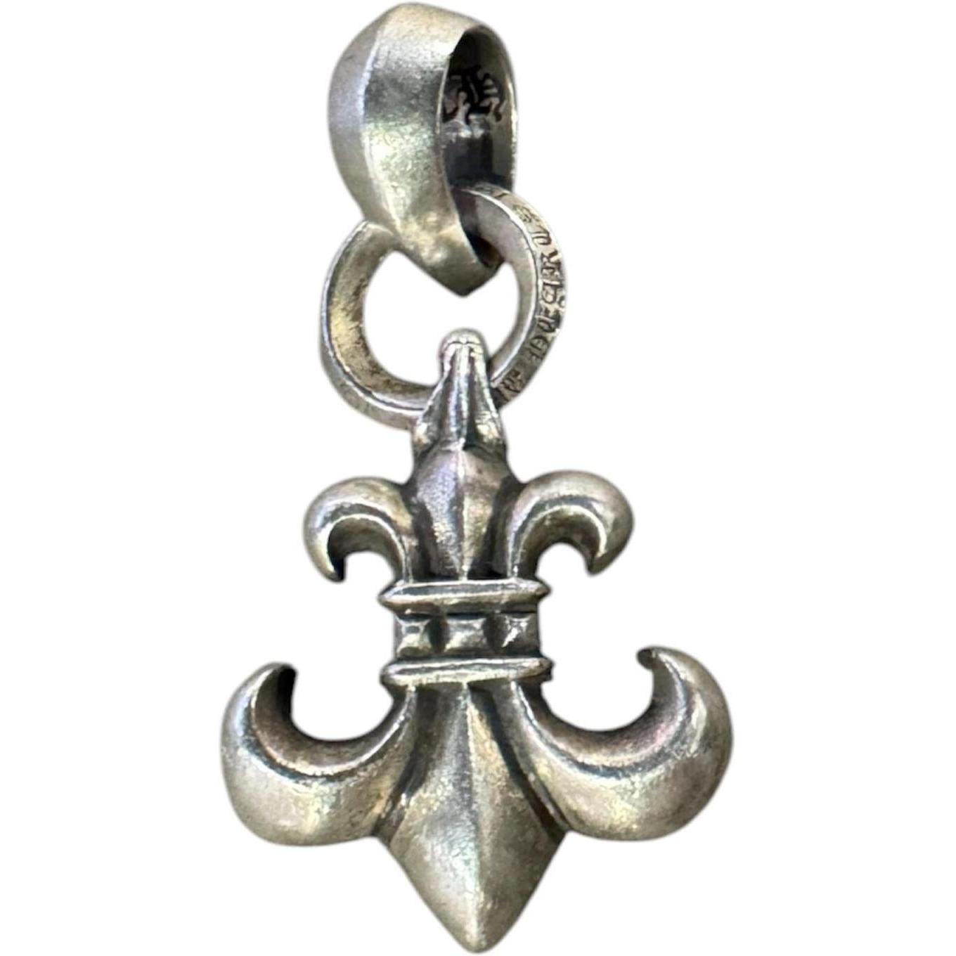 Chrome Hearts Silver Fleur Pendant with Bale