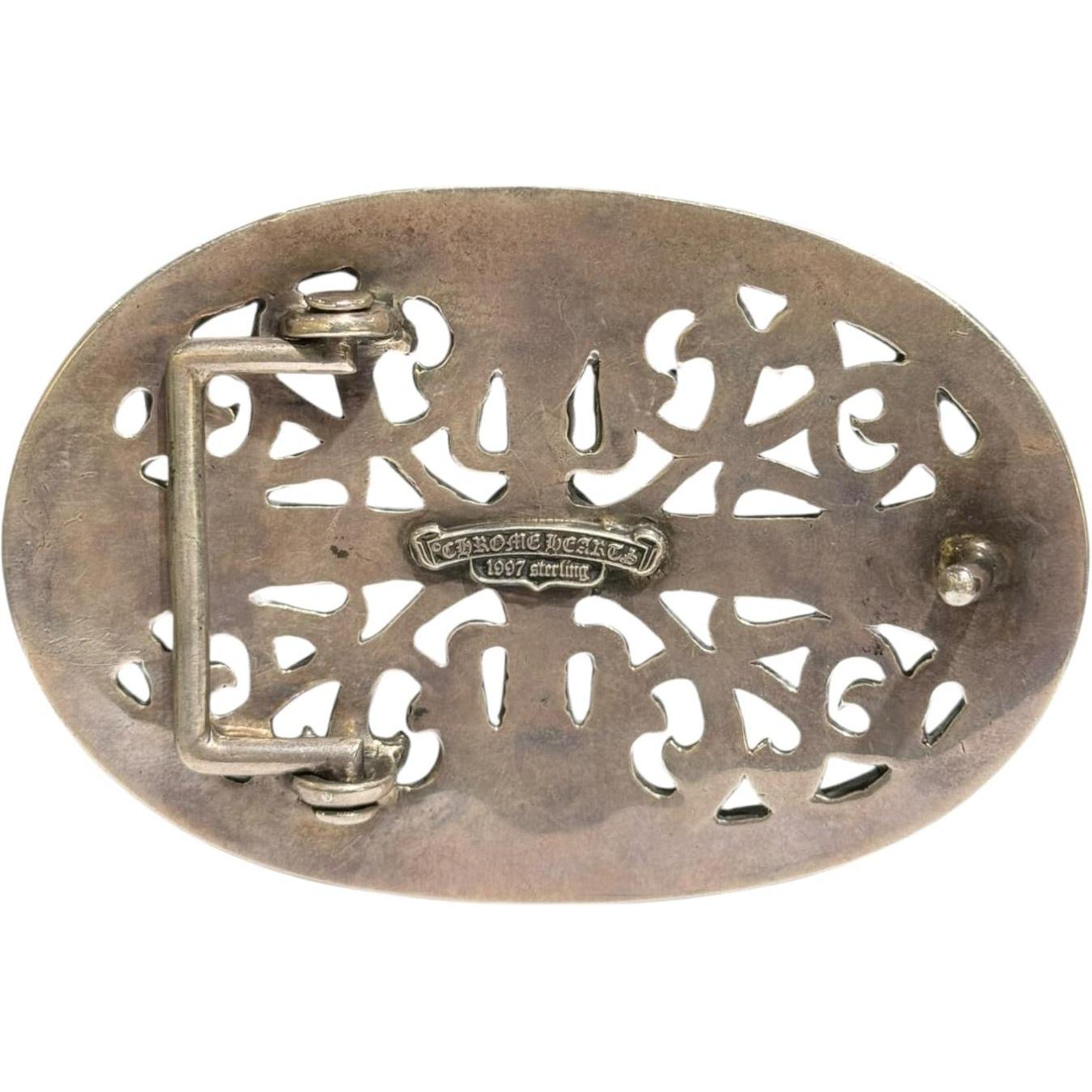 Chrome Hearts Silver Jumbo Oval Belt Buckle