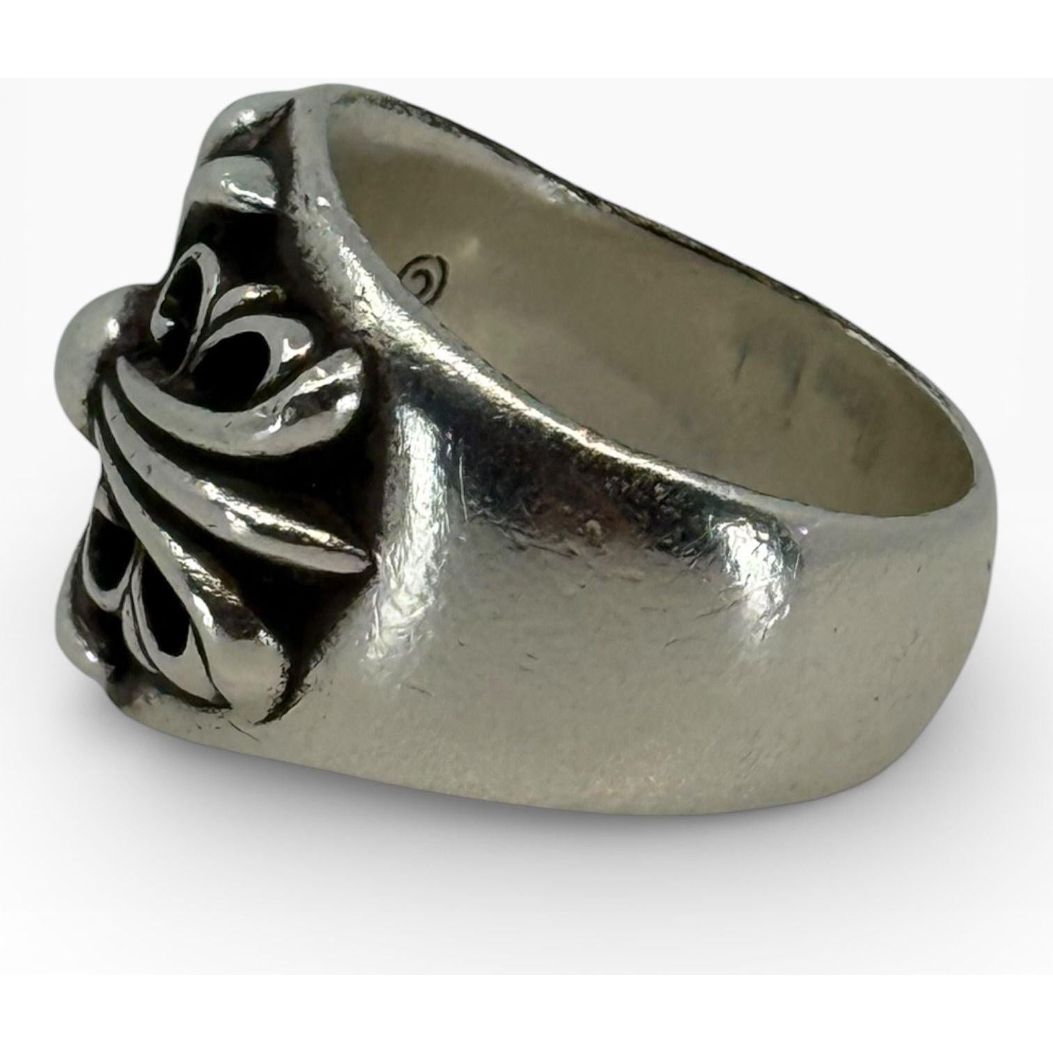 Chrome Hearts Silver Keeper Oval Ring - Size 12 - Gently Used