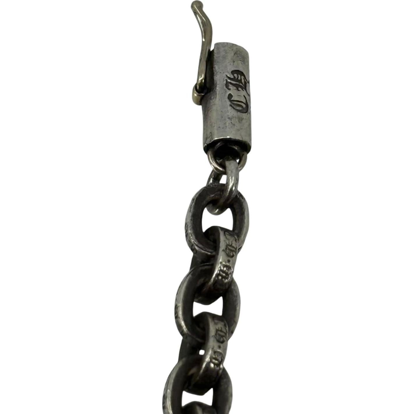 Chrome Hearts Silver Paper Chain Bracelet - 7 Inches