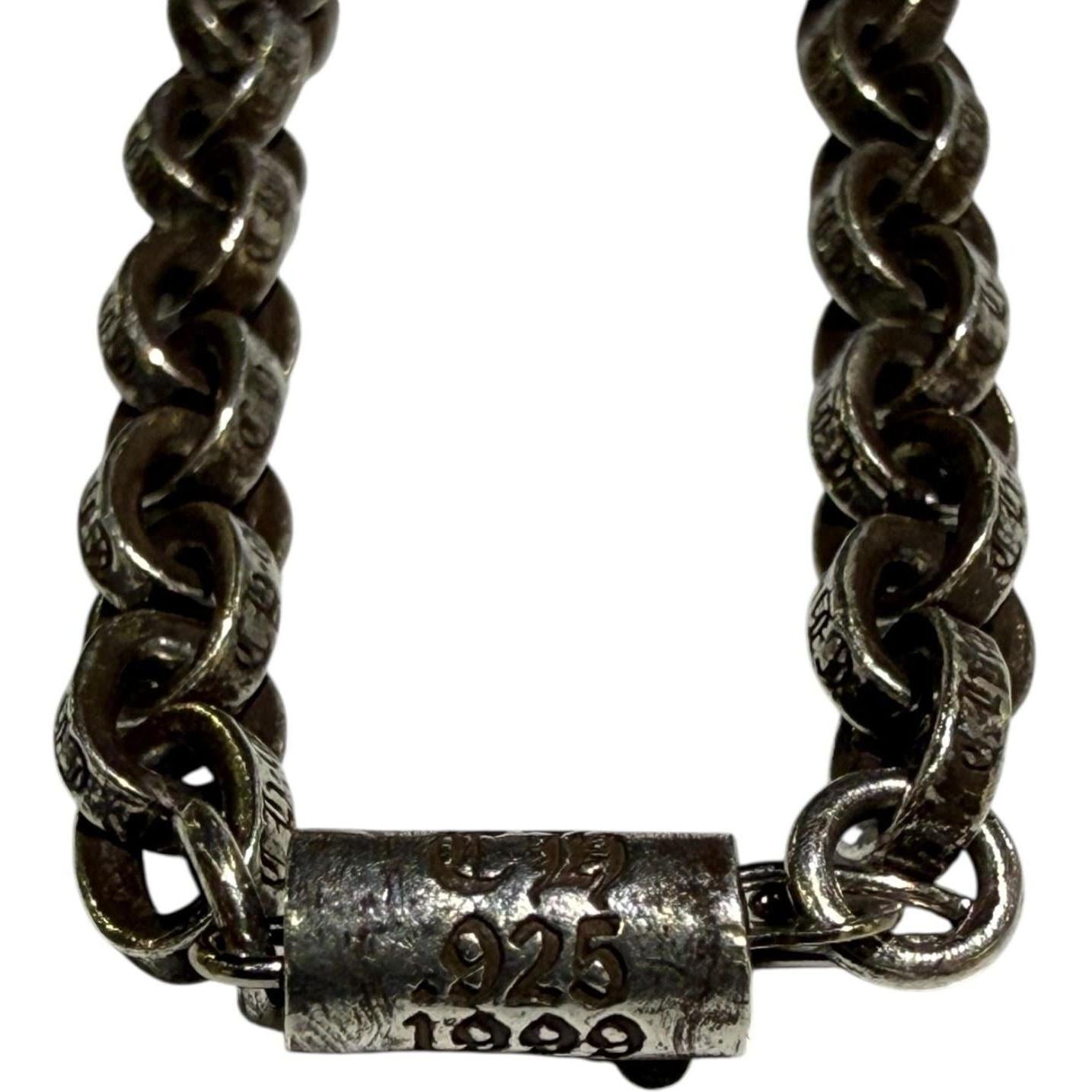 Chrome Hearts Silver Paper Chain Bracelet - 7 Inches