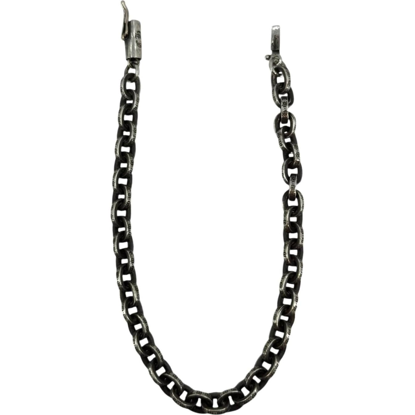 Chrome Hearts Silver Paper Chain Bracelet - 7 Inches
