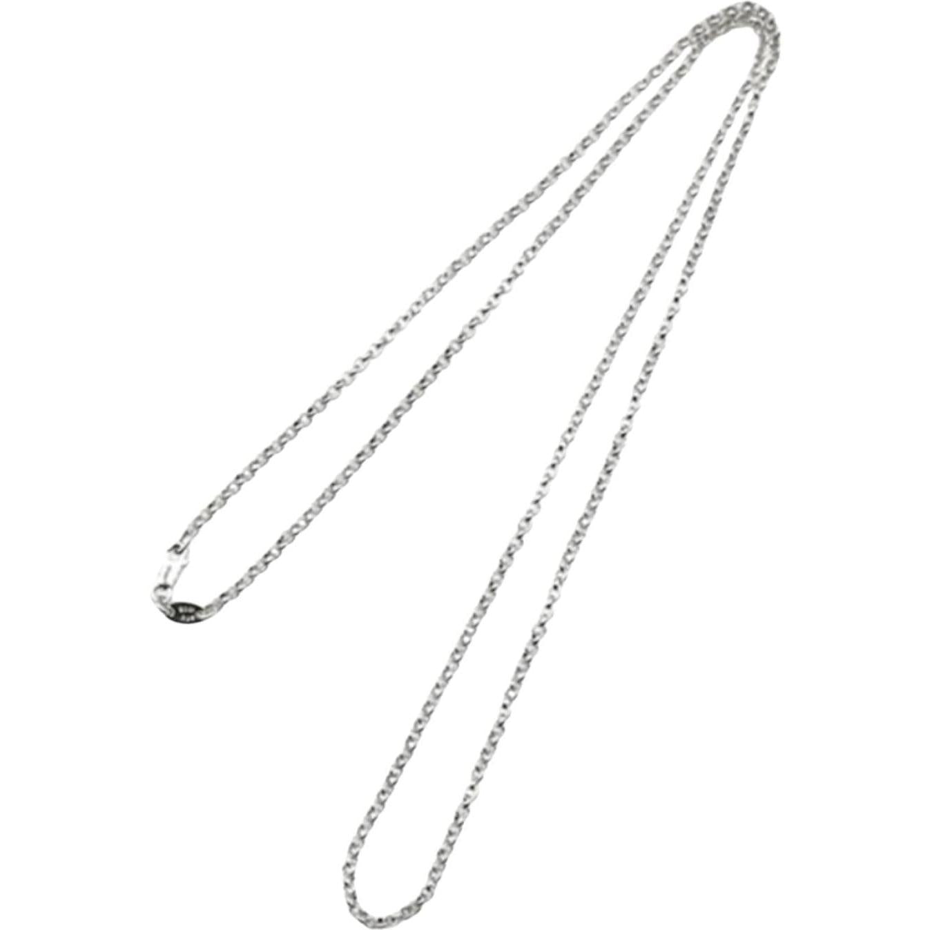 Chrome Hearts Silver Roll Chain Necklace - 24 Inches