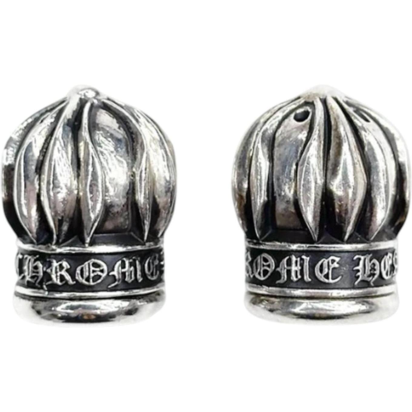 Chrome Hearts Silver Salt and Pepper Shakers