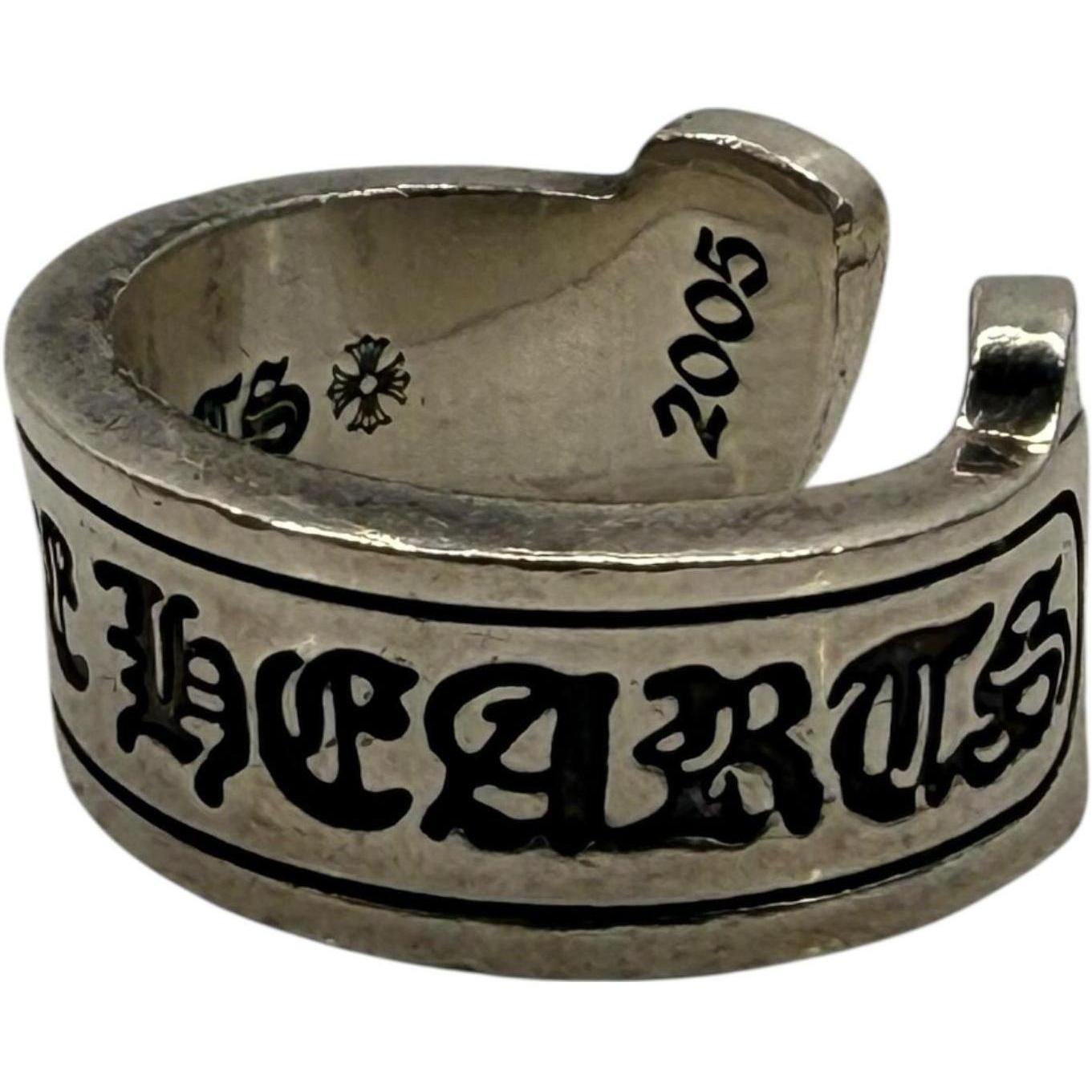 Chrome Hearts Silver Scroll Ring - US Size 13