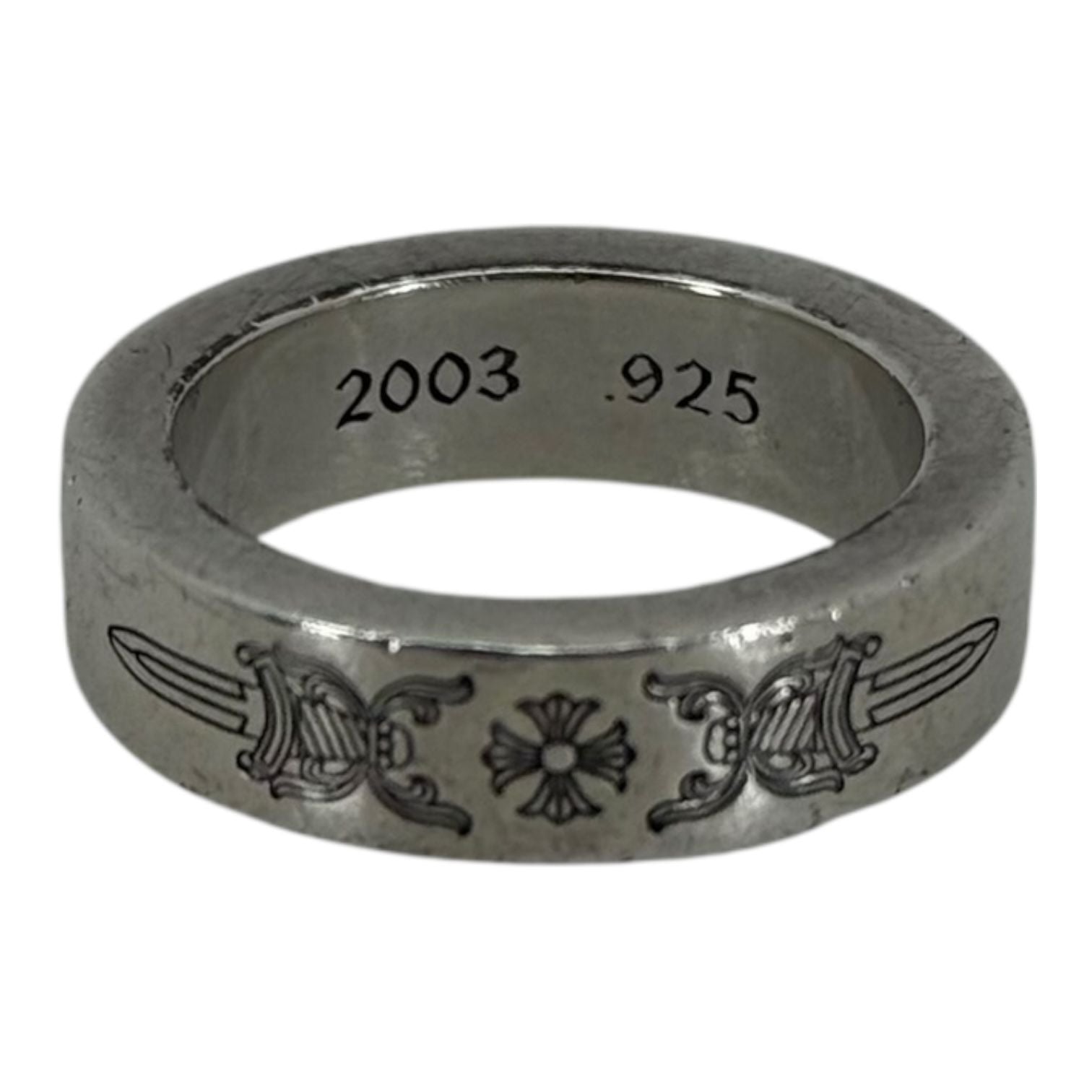 Chrome Hearts Silver Spacer Dagger Ring - Size 7 - Lightly Worn