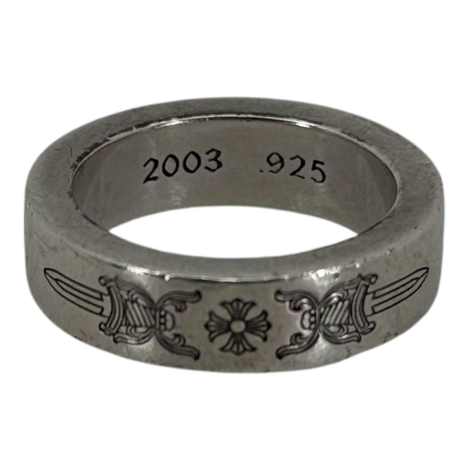 Chrome Hearts Silver Spacer Dagger Ring - Size 7 - Lightly Worn
