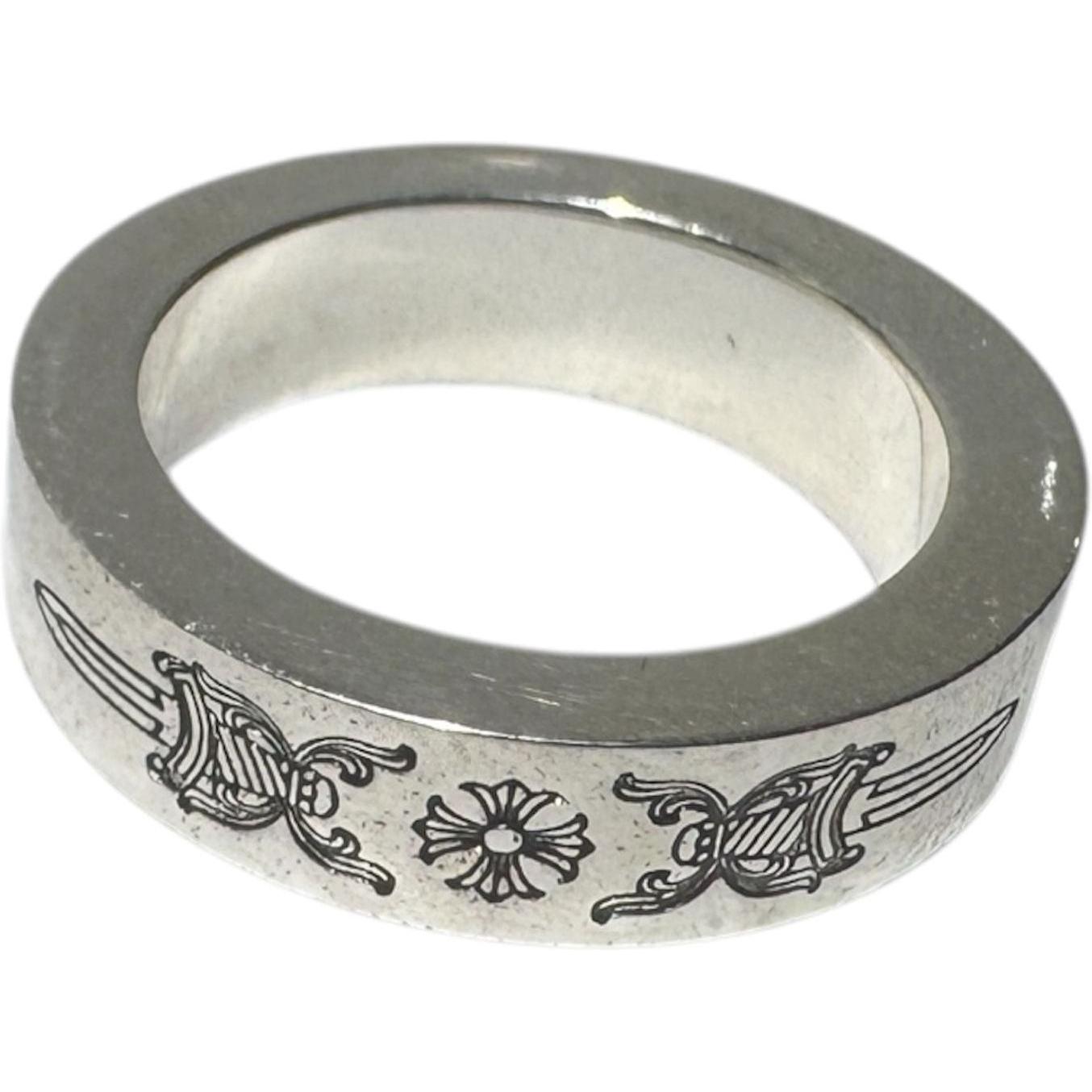 Chrome Hearts Silver Spacer Dagger Ring - US Size 7