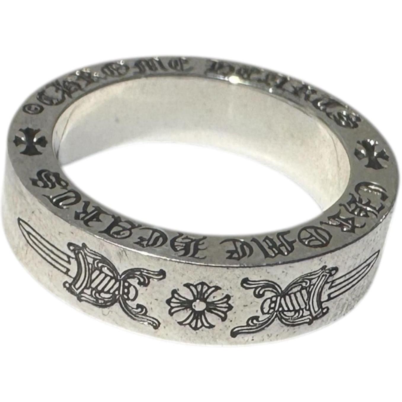 Chrome Hearts Silver Spacer Dagger Ring - US Size 7
