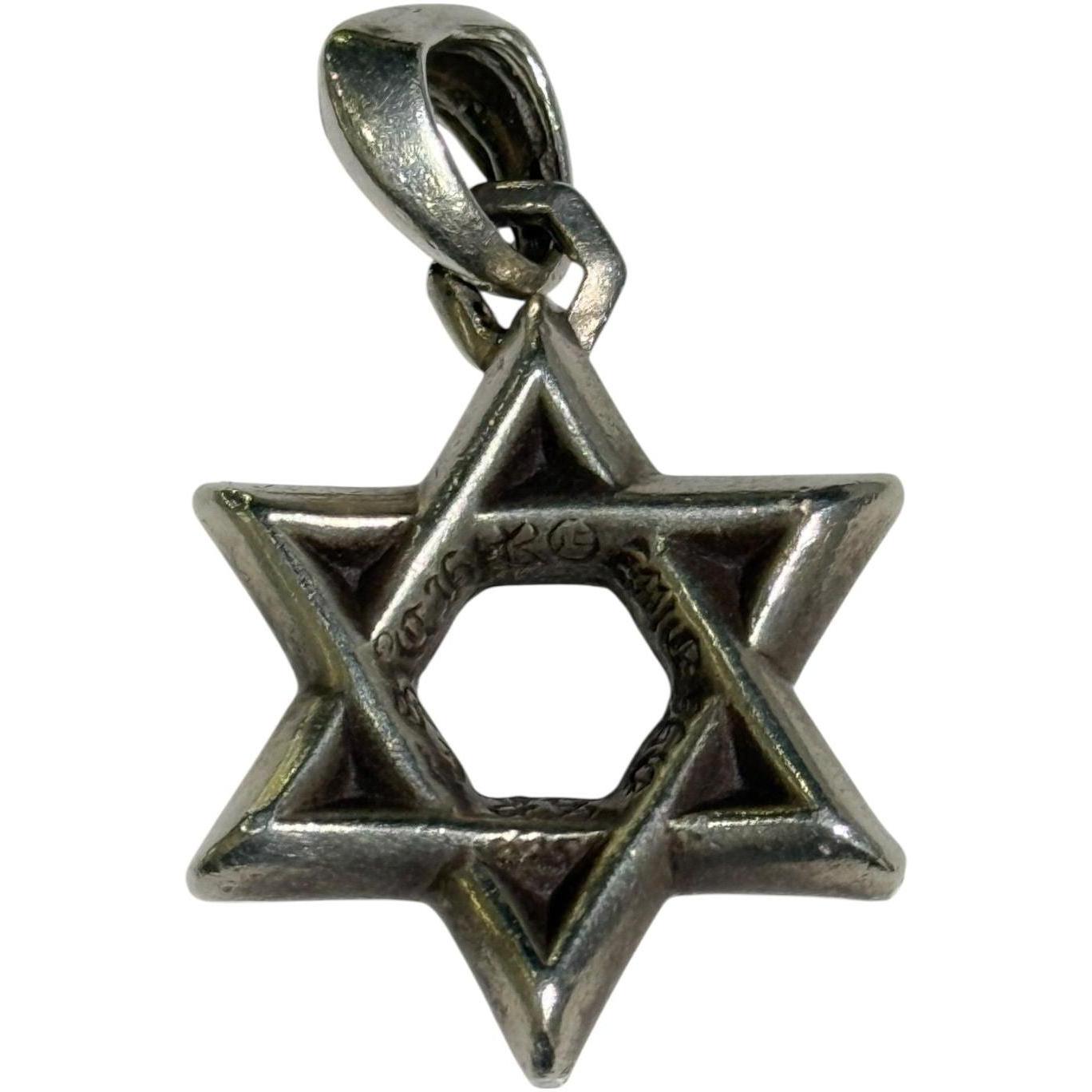 Chrome Hearts Silver Star of David Pendant
