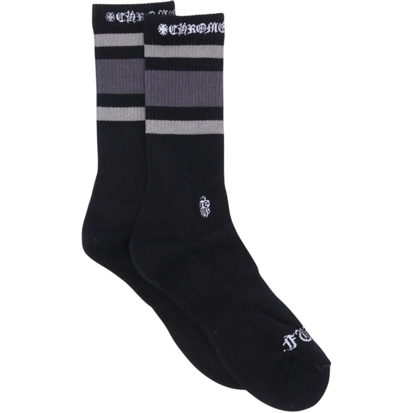 Chrome Hearts Sport Striped Socks Black/Grey