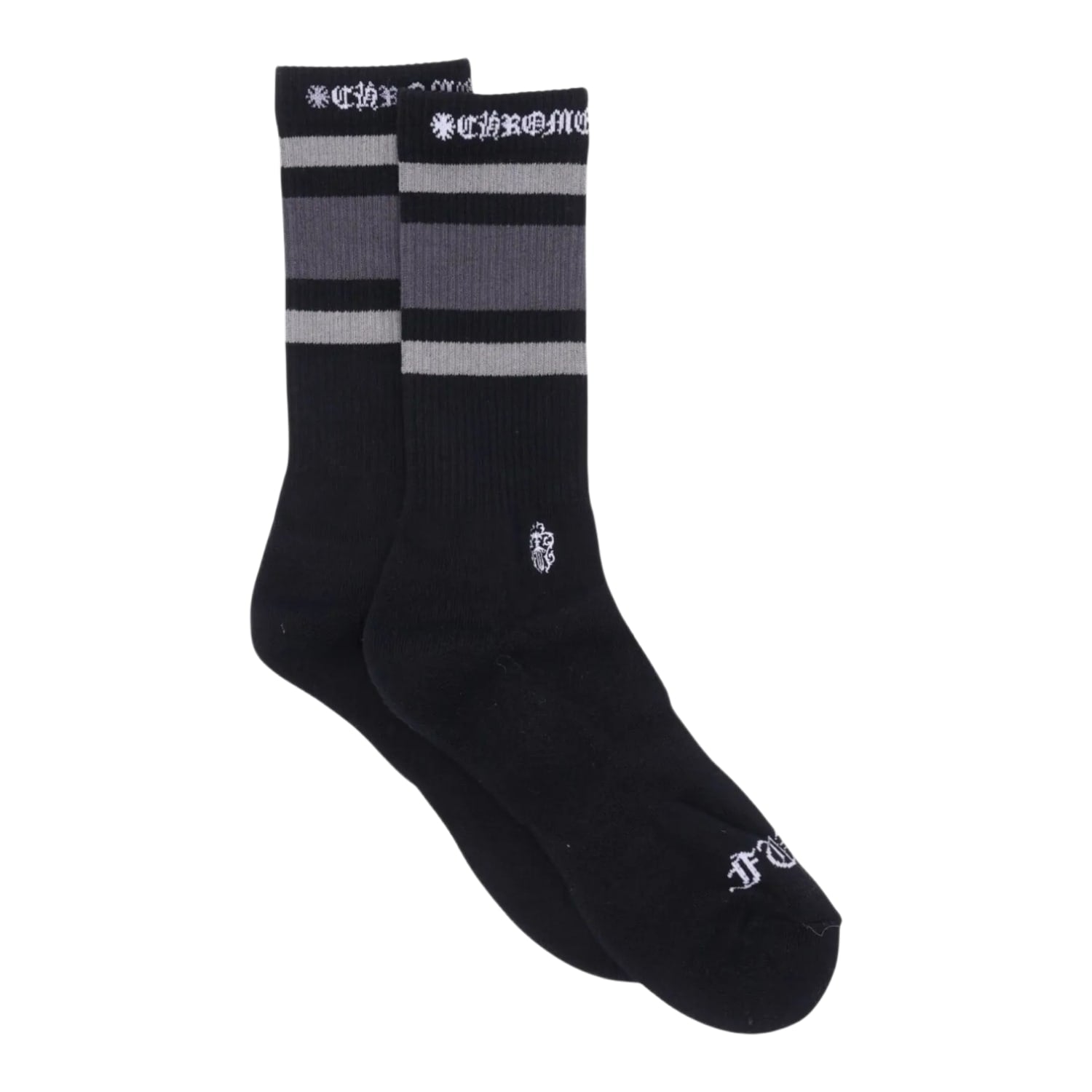 Chrome Hearts Sport Striped Socks Black/Grey