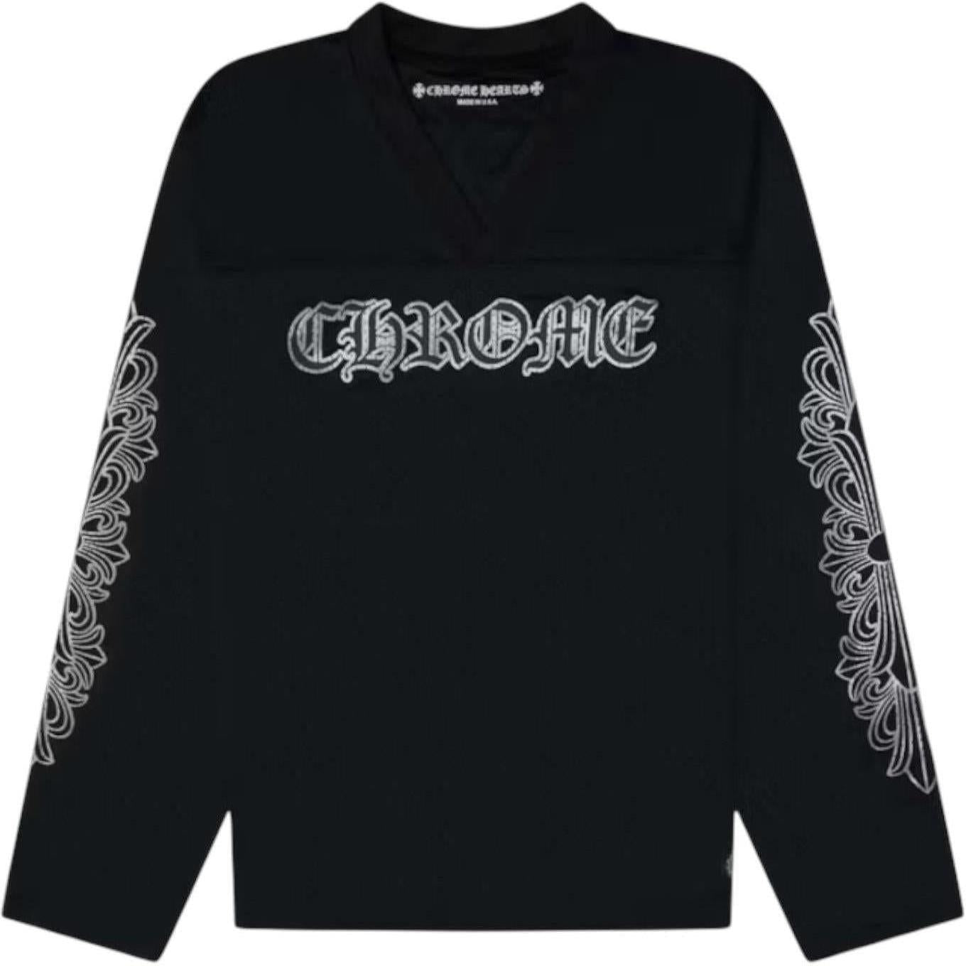 Chrome Hearts Stadium Mesh L/S Warm Up Jersey Black